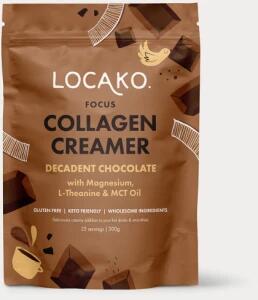 Locako Collagen Creamer Focus Decadent Chocolate 240g