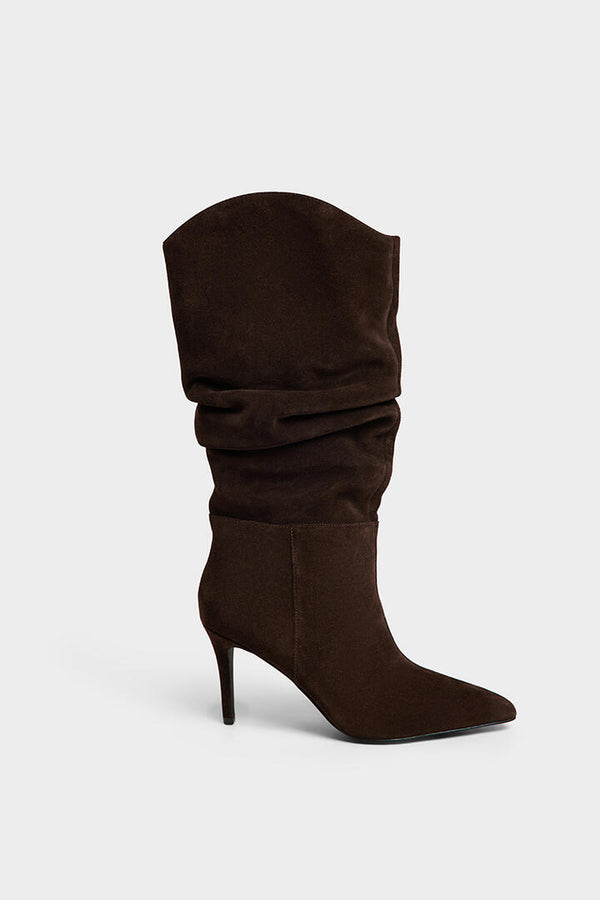Ode Ana Suede Boots Chocolate