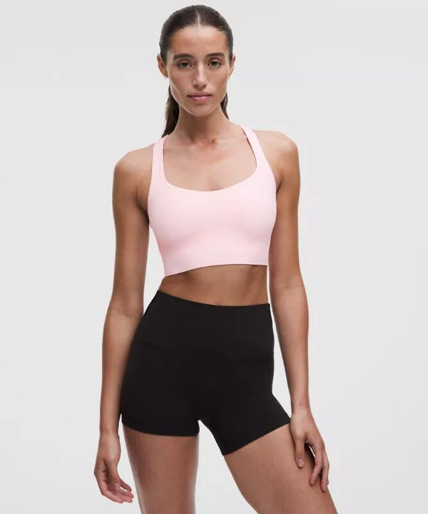 FlexyFlex Strappy Longline Yoga Bra Light Support, A–C Cups