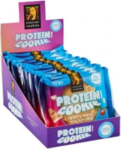 Byron Bay Cookies Protein Cookie White Choc Macadamia 12x60g