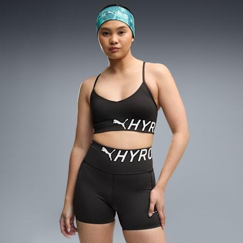 PUMA x HYROX Strappy PWRMODE Women's Sports Bra in Black