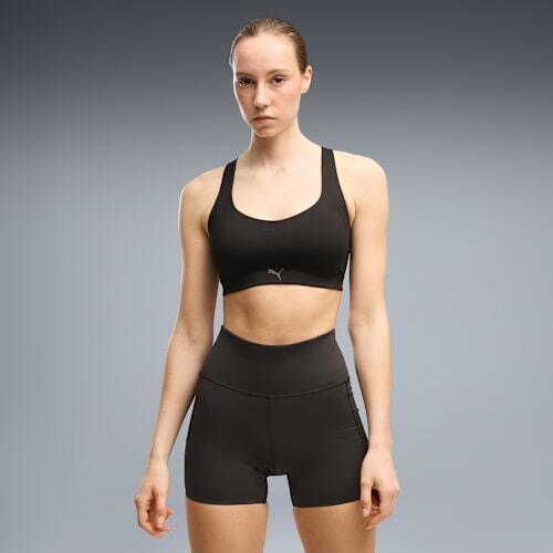 PWRMODE Women's High Support Sports Bra in Black