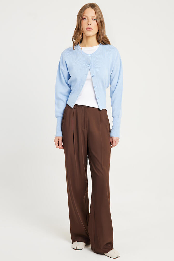 Ode Glane Tailored Pants Walnut
