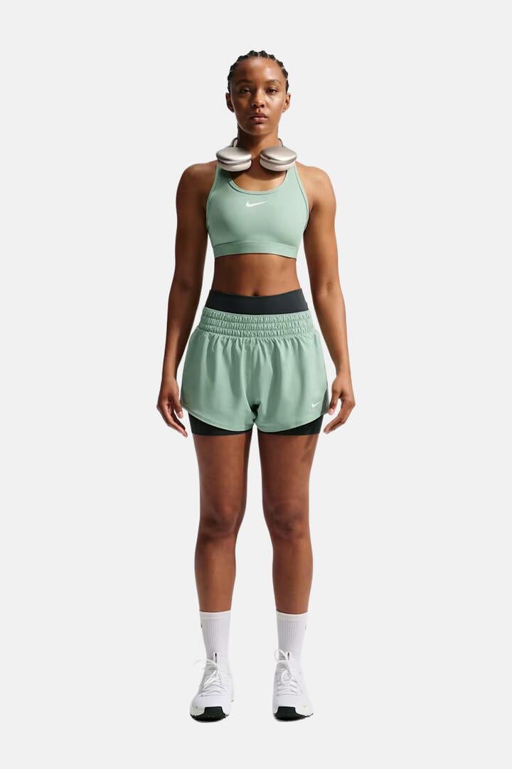Nike Swoosh Sports Bra Steam/White