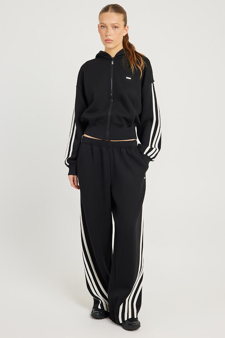 P.E Nation Flip Side Zip Thru Hoodie Black