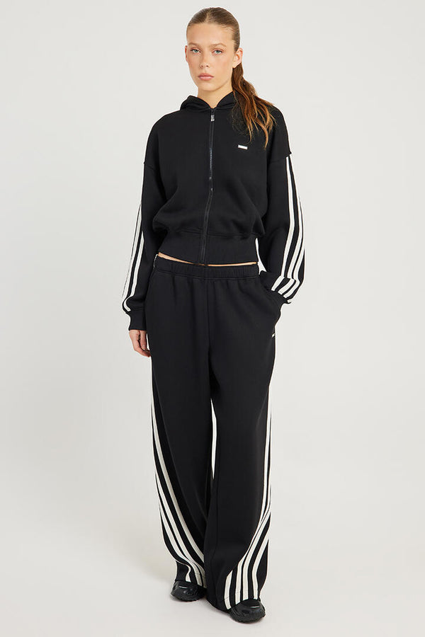 P.E Nation Flip Side Zip Thru Hoodie Black