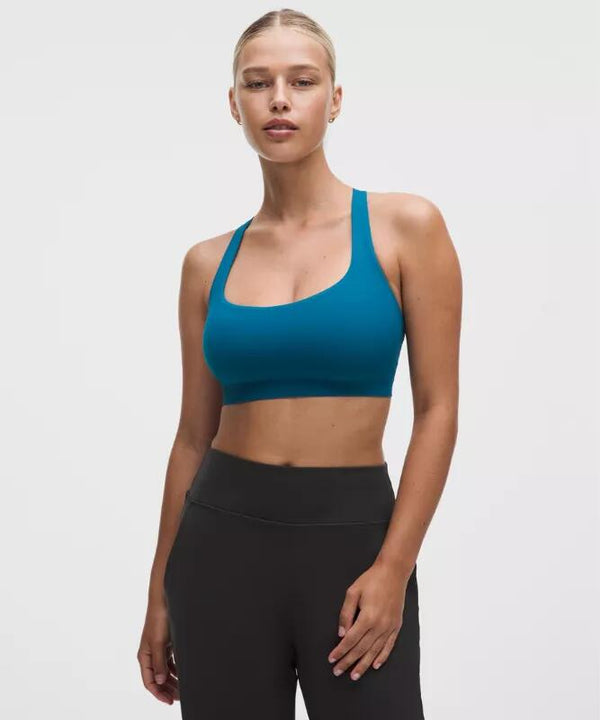 FlexyFlex Strappy Yoga Bra Light Support, D-DDD Cups