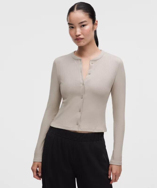 Hold Tights Micro-Rib Cardigan