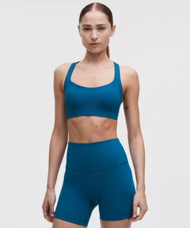 FlexyFlex Strappy Yoga Bra Light Support, A-C Cups