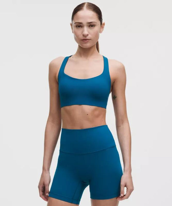 FlexyFlex Strappy Yoga Bra Light Support, A-C Cups
