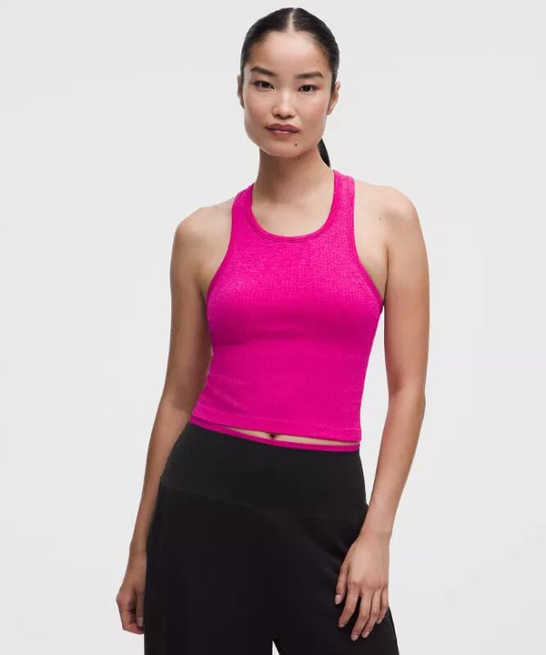 Ebb to Street Cropped Racerback Tank Top Light Support, B/C Cup