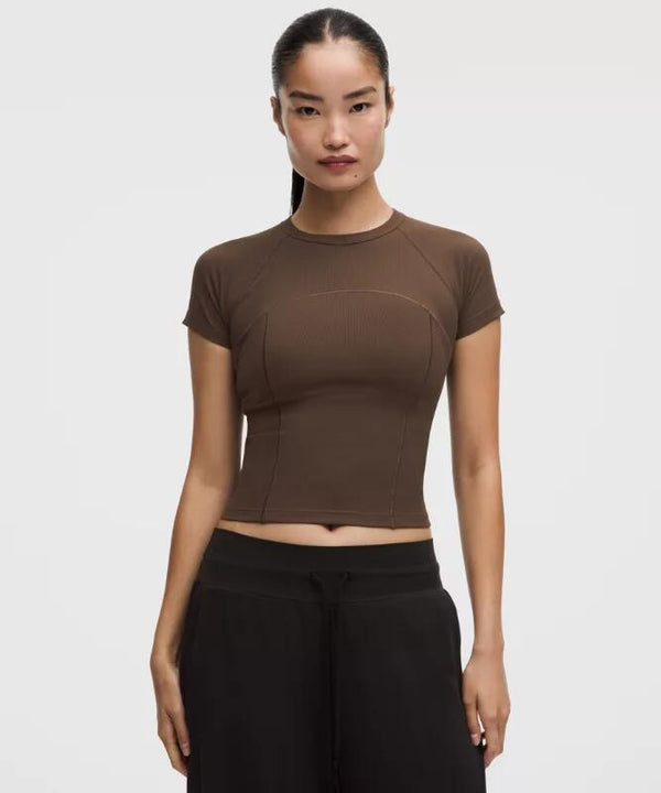 Ribbed Nulu Short-Sleeve Shirt
