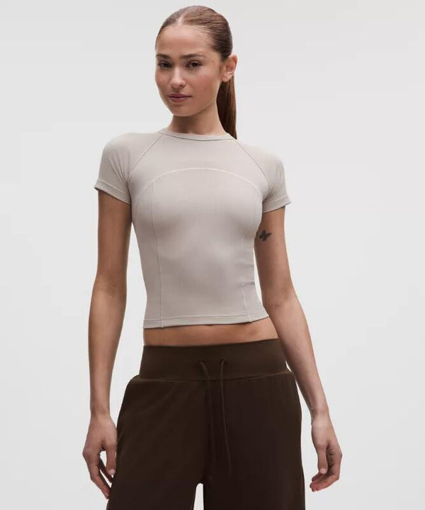 Ribbed Nulu Short-Sleeve Shirt