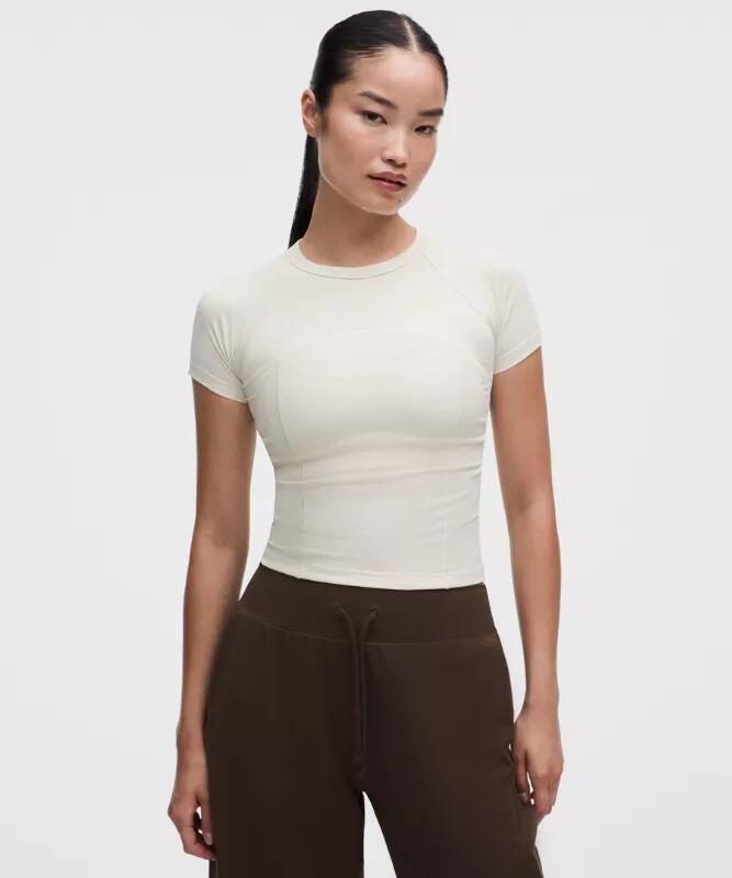 Ribbed Nulu Short-Sleeve Shirt