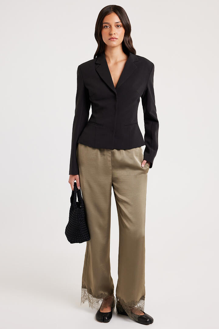 Ode Neve Slim Fit Blazer Onyx