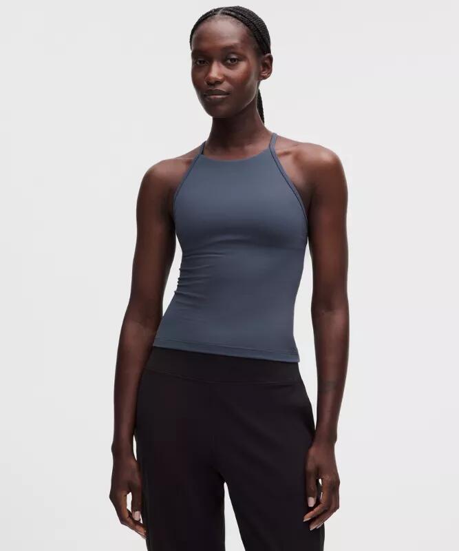Flow Y High-Neck Tank Top Light Support, B/C Cup