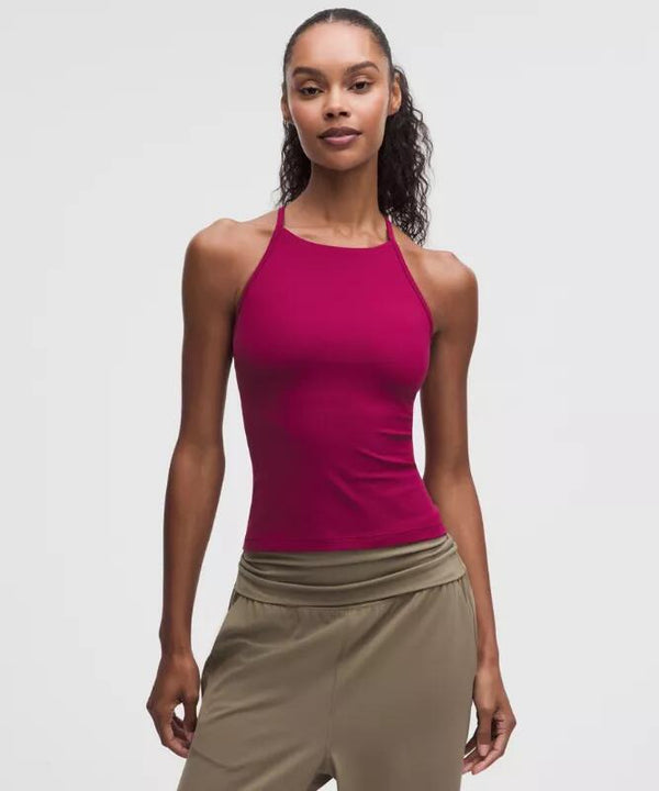 Flow Y High-Neck Tank Top Light Support, B/C Cup