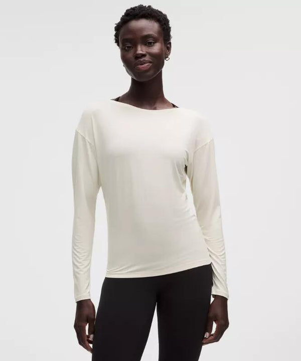 SilkyAppeal Hip-Length Long-Sleeve Shirt