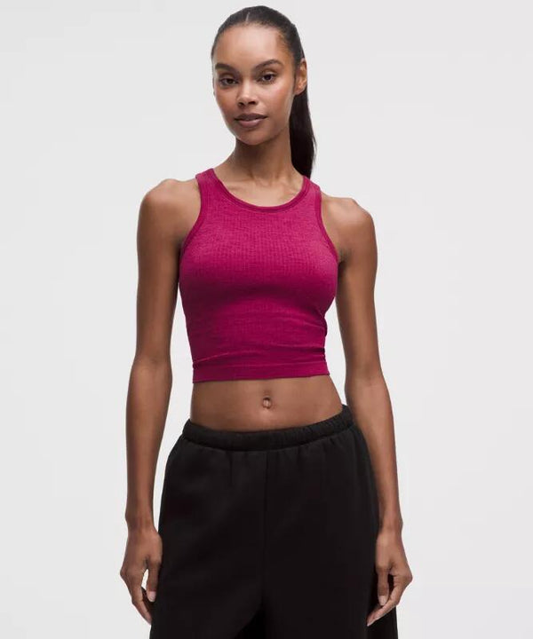 Ebb to Street Cropped Racerback Tank Top Light Support, B/C Cup
