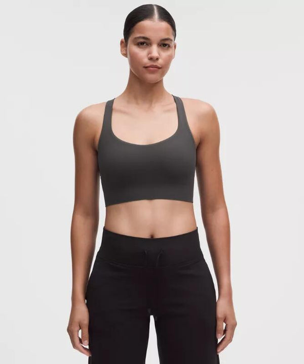FlexyFlex Strappy Longline Yoga Bra Light Support, A–C Cups