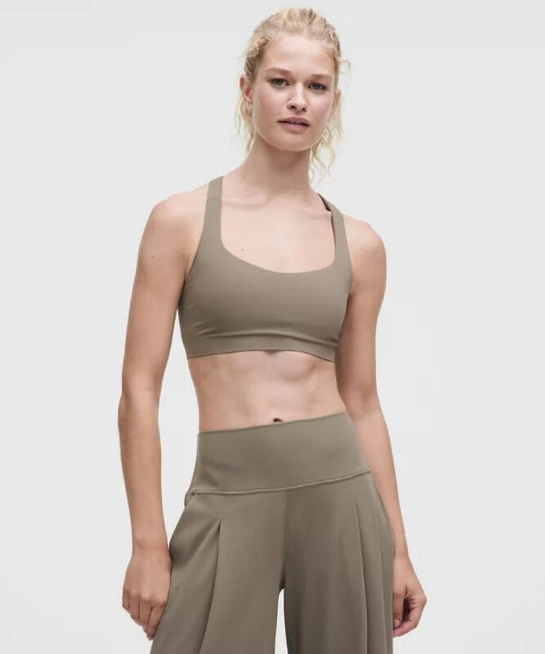 FlexyFlex Strappy Yoga Bra Light Support, A-C Cups