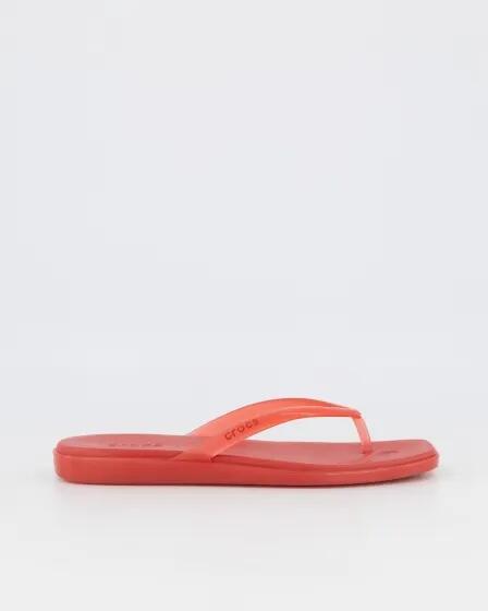 Crocs Womens Miami Jelly Flip Thong Court Red Jelly