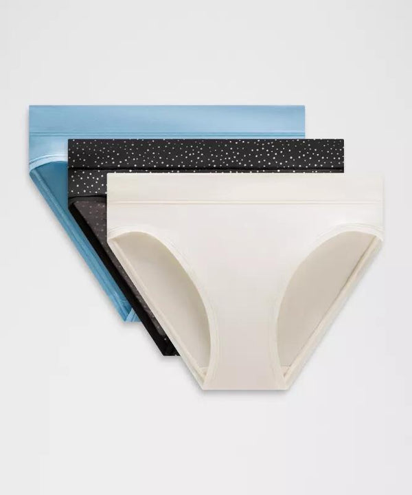 UnderEase Mid-Rise Bikini Underwear 3 Pack