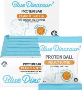 Blue Dinosaur Peanut Butter Protein Ball 12x40g