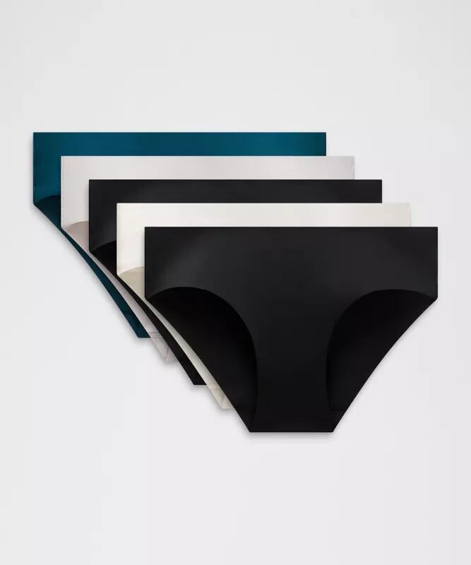 InvisiWear Mid-Rise Bikini Underwear 5 Pack