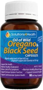Solut 4 Health Oil Of Wild Oregano Black Seed 60vc