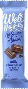 Well Naturally No Sugar Added Creamy Milk Chocolate 45gx16Bars
