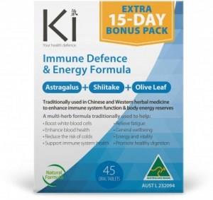Ki Immune Defence & Energy Formula 30 tabs + Bonus 15