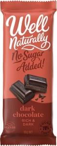 Well Naturally No Added Sugar Rich Dark Chocolate 12x90g