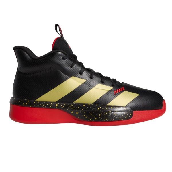 Adidas Pro Next - Mens Basketball Shoes - Core Black/Gold Metallic/Scarlet