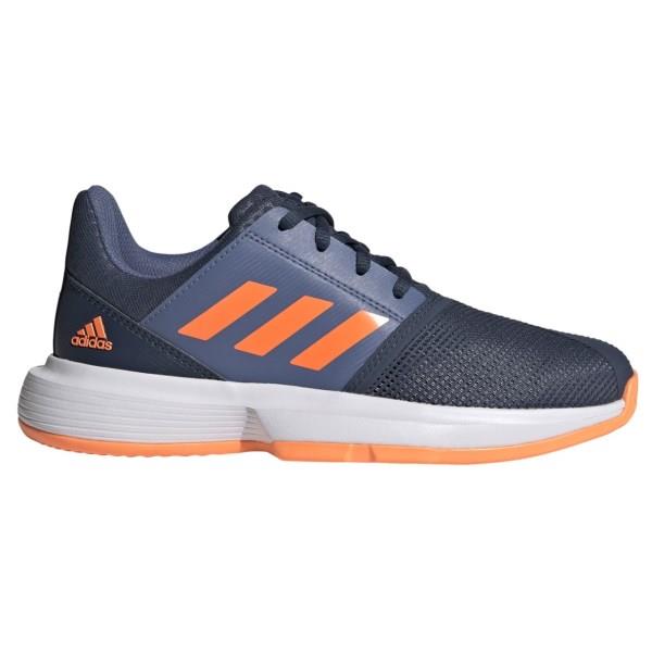 Adidas CourtJam XJ - Kids Tennis Shoes - Crew Navy/Screaming Orange/Crew Blue