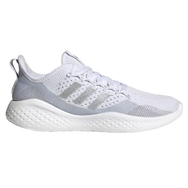 Adidas Fluidflow 2.0 - Womens Sneakers - Footwear White/Silver Metallic/Halo Blue