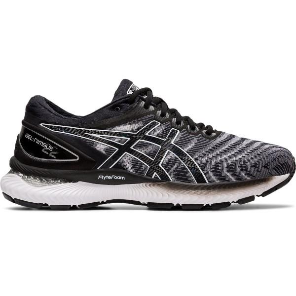 Asics Gel Nimbus 22 - Mens Running Shoes - White/Black