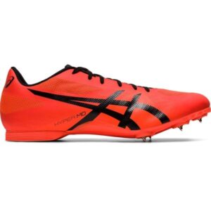 Asics Hyper MD 7 - Unisex Middle Distance Track Spikes - Flash Coral/Black