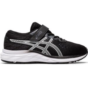 Asics Pre Excite 7 PS - Kids Running Shoes - Black/White