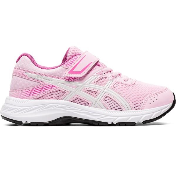 Asics Contend 6 PS - Kids Running Shoes - Cotton Candy/White