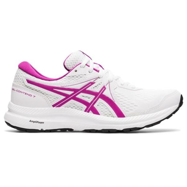 Asics Gel Contend 7 - Womens Running Shoes - White/Digital Grape