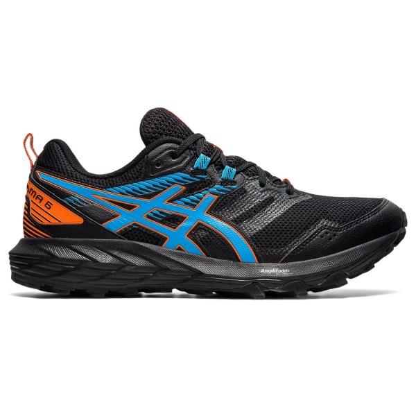 Asics Gel Sonoma 6 - Mens Trail Running Shoes - Black/Digital Aqua