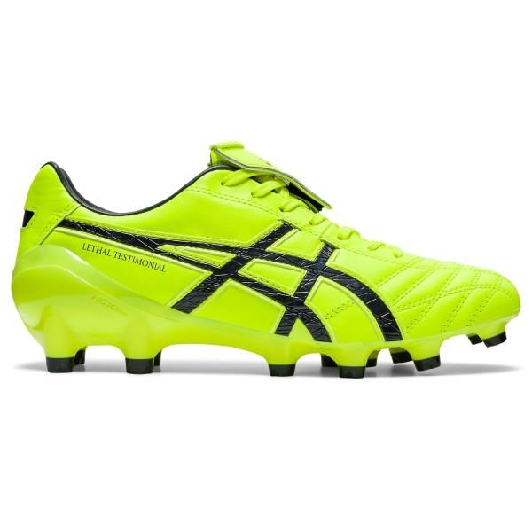 Asics Lethal Testimonial 4 IT - Mens Football Boots - Safety Yellow/Carrier Grey