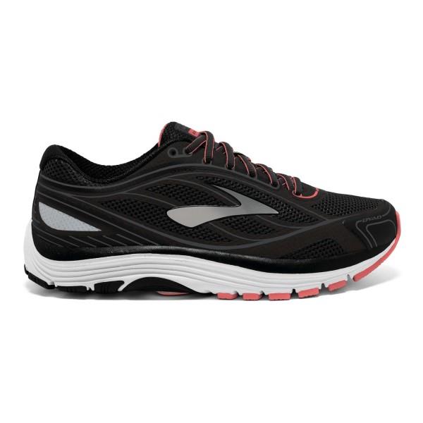 Brooks Dyad 9 - Womens Running Shoes - Black/White/Sugar Coral