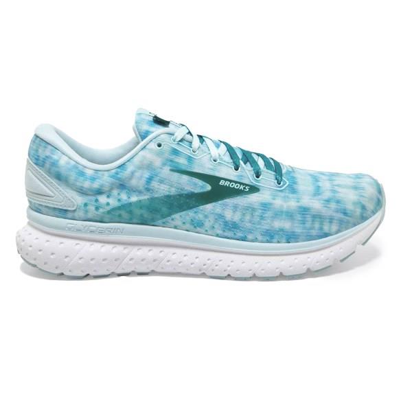 Brooks Glycerin 18 - Womens Running Shoes - Light Blue/Teal Green/White