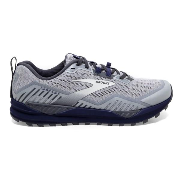 Brooks Cascadia 15 - Mens Trail Running Shoes - Ebony/Silver/Deep Cobalt