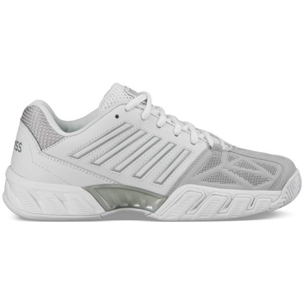 K-Swiss Bigshot Light 3 Womens Tennis Shoes - White/Silver