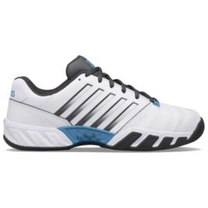 K-Swiss Bigshot Light 4 Mens Tennis Shoes - White/Dark Shadow/Swedish Blue