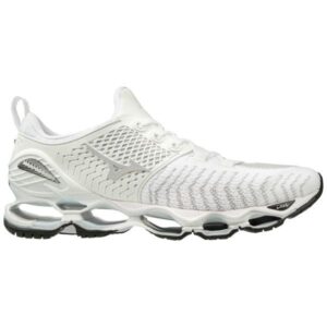 Mizuno Wave Prophecy Waveknit - Unisex Running Shoes - White/Silver/Glacier Grey