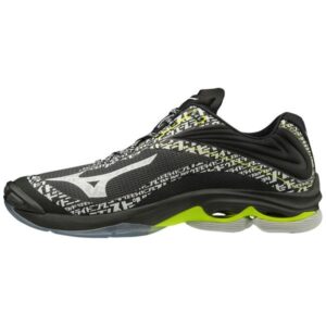 Mizuno Wave Lightning Z6 - Mens Indoor Court Shoes - Black/White/Safety Yellow